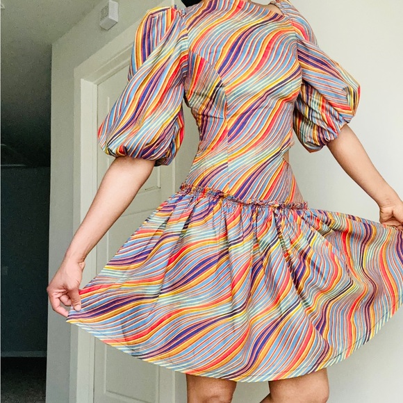 African Multicored Summer Dress - Picture 4 of 8